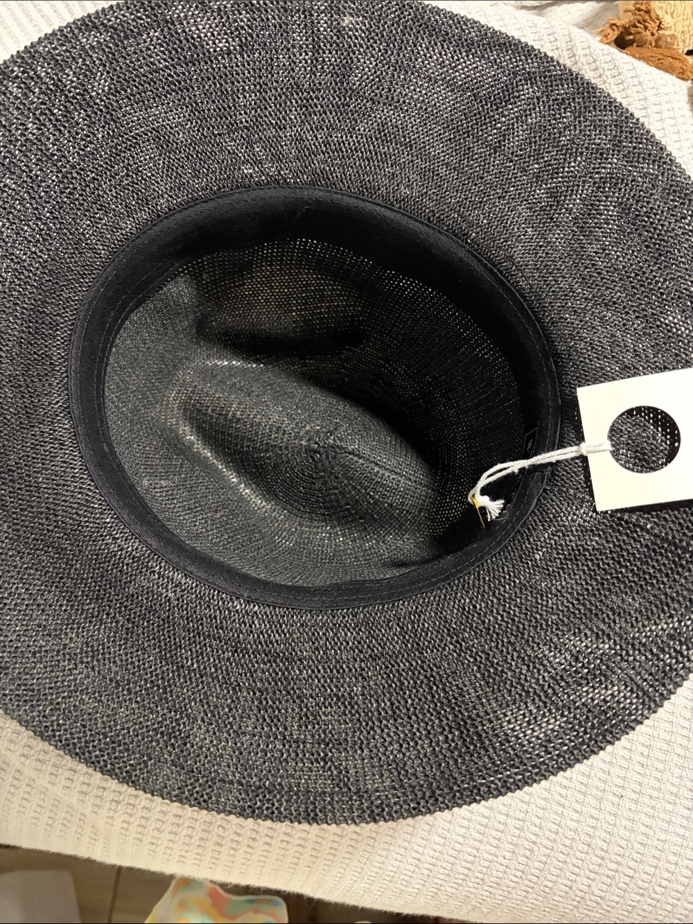Wyeth by Todd Magill Black Woven Wide-Brim Hat - Picture 2 of 6